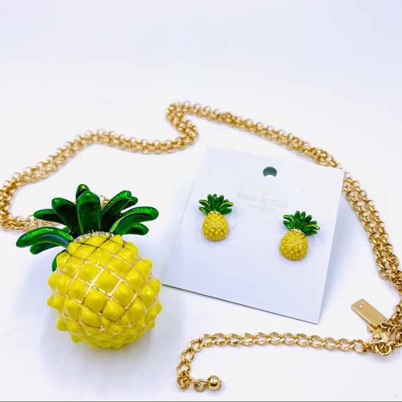 ‼️SOLD‼️ Kate Spade ‘Anyway You Slice It’ Pineapple Set - Picture 6 of 8